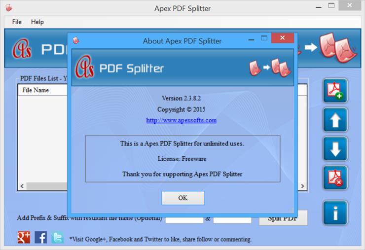 Apex PDF Splitter